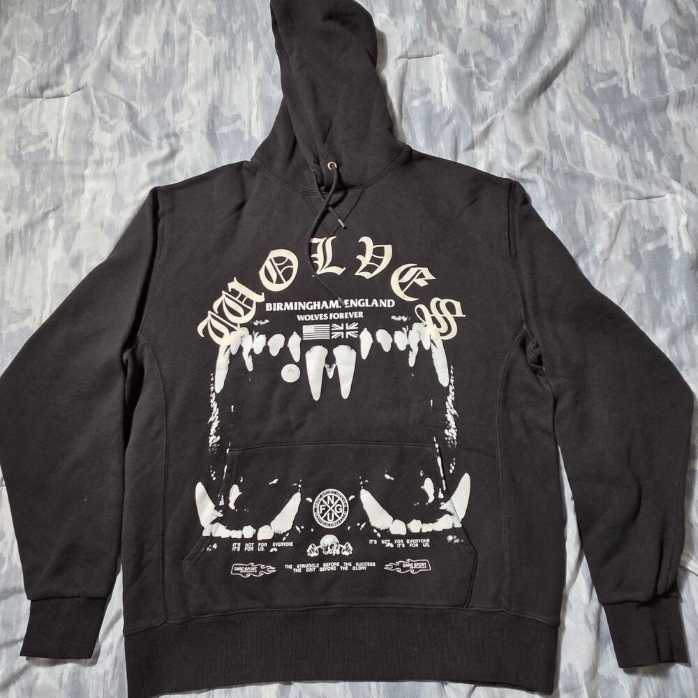 DARC Sport Wolves Hoodie NWT "Bloodthirsty in the UK" LE 639/1000 Sz M Black